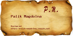 Palik Magdolna névjegykártya