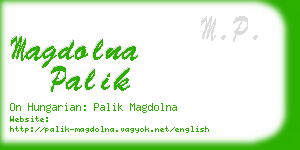 magdolna palik business card